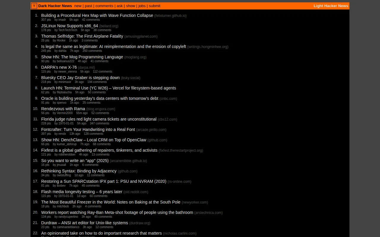 Dark Hacker News