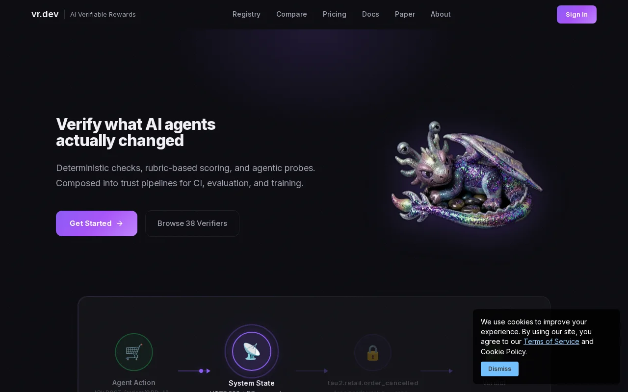 VR.dev – Open-source verifiers for what AI agents did