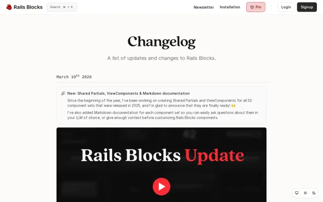 Rails Blocks update (ViewComponents are finally available)