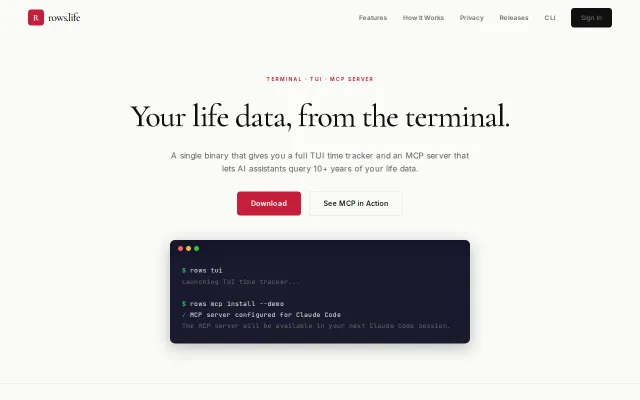 A fictional programmer's life, hour by hour – ask Claude via MCP