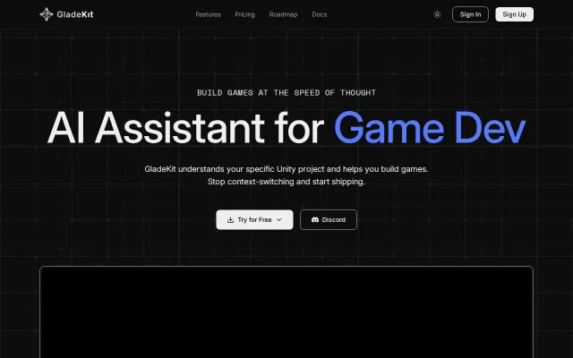 GladeKit – AI agent for Unity game development