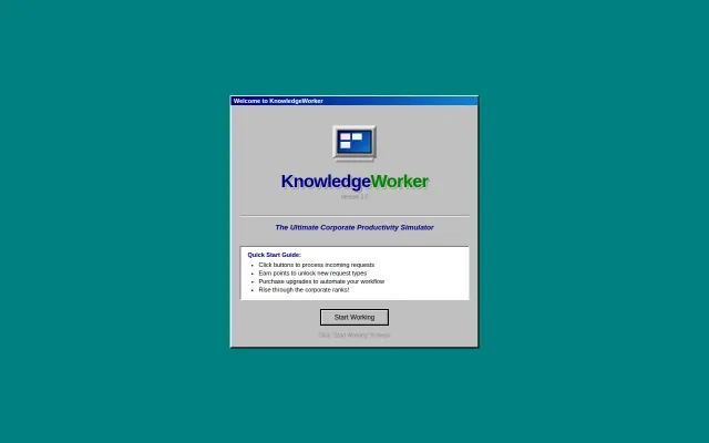 KnowledgeWorker – A Corporate Productivity Simulator