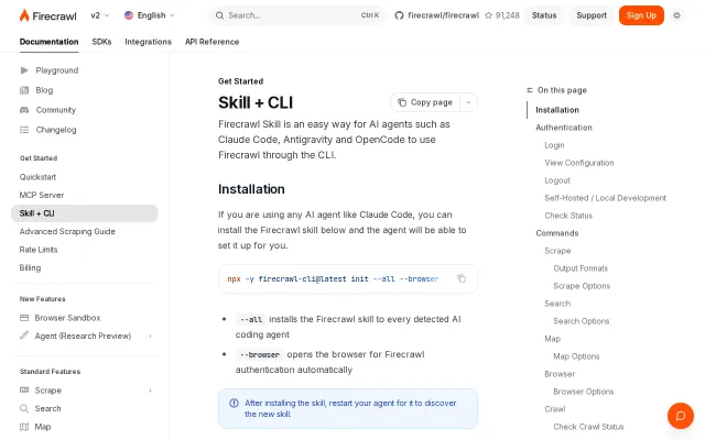 A CLI to scrape, search, and interact with the web for AI agents