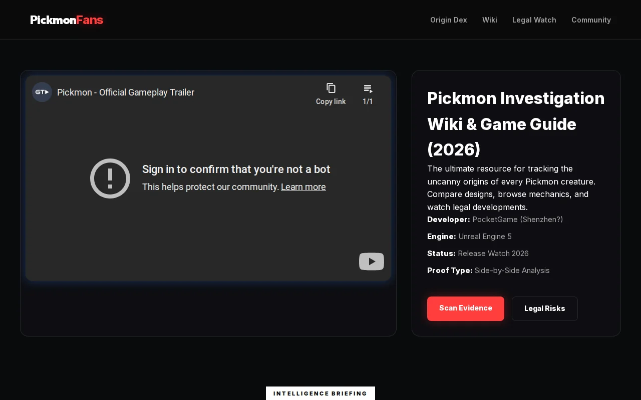 A crowdsourced wiki tracking design origins in Pickmon