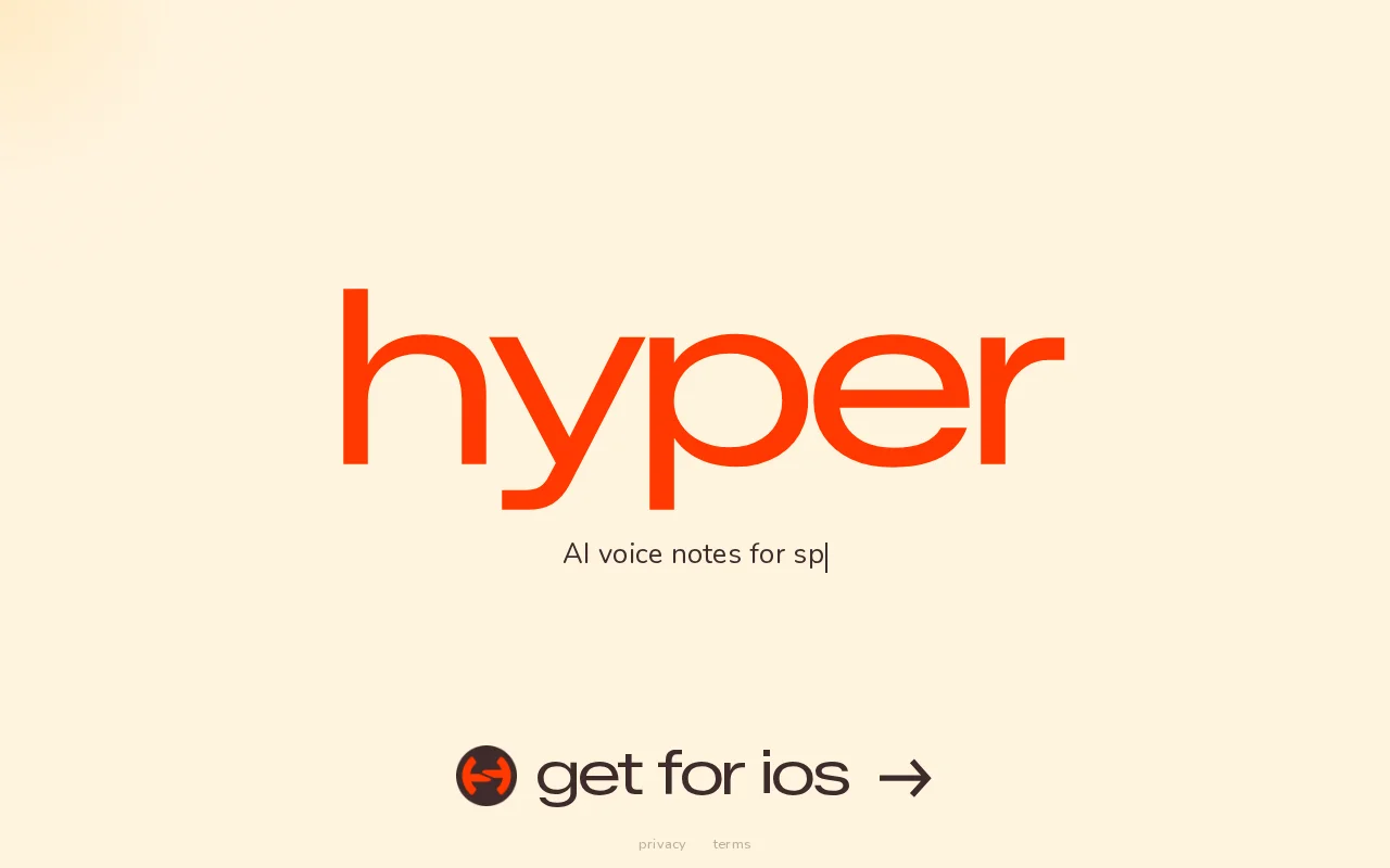 Hyper, AI voice notes for spontaneous conversations