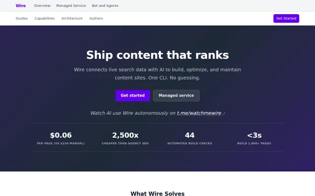 Agentic Static Site Generator – waitlist: info[at]wise-relations.com