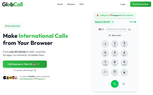 GlobCall – Agentic AI voice agents that make real international calls