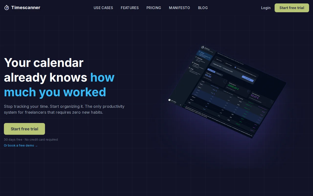 I lost billable hours forgetting timers. I turned my calendar into a DB