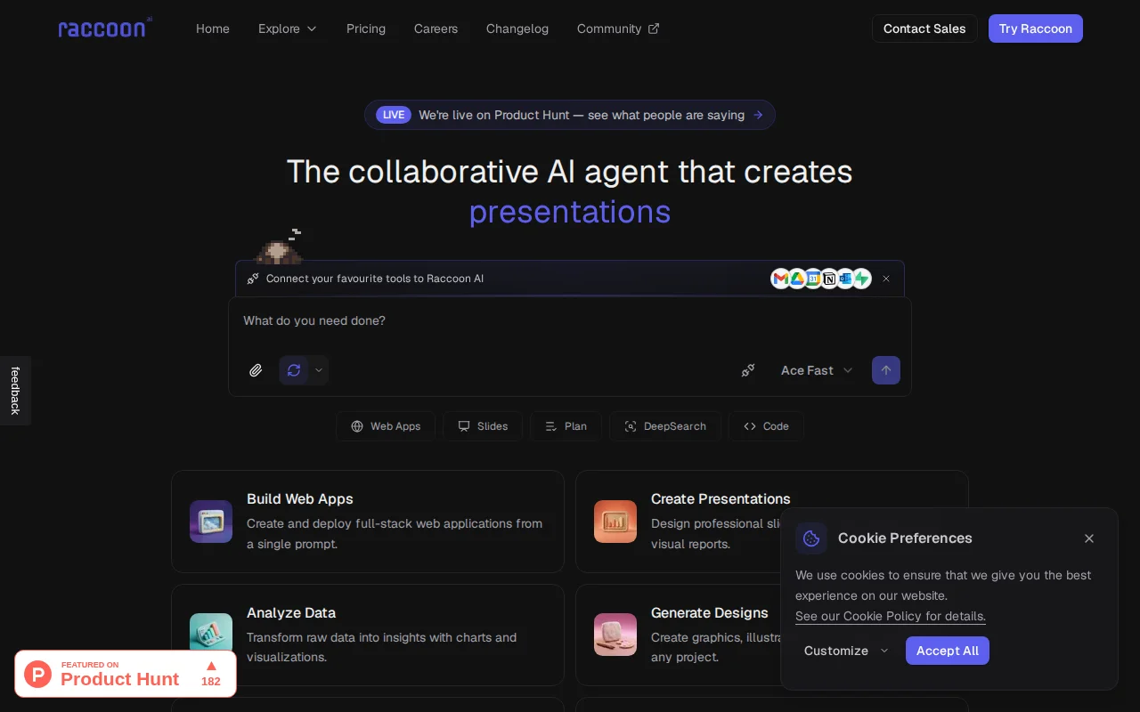 Raccoon AI – Collaborative AI Agent for Anything