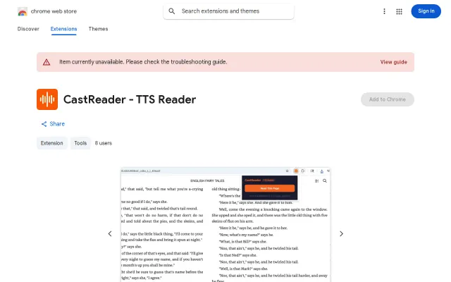 CastReader – Free TTS Extension That Reads Kindle Cloud Reader