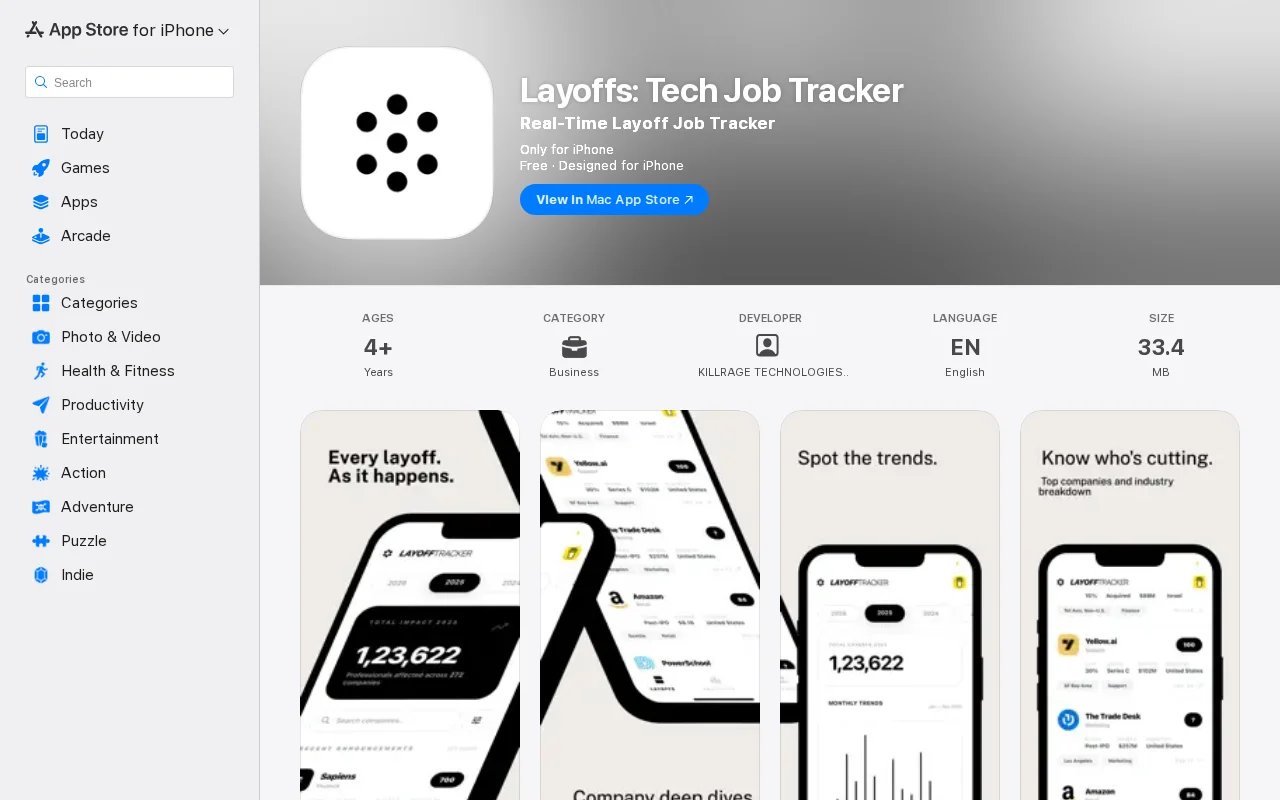 Free app tracking every tech layoff 53k jobs cut in 2026
