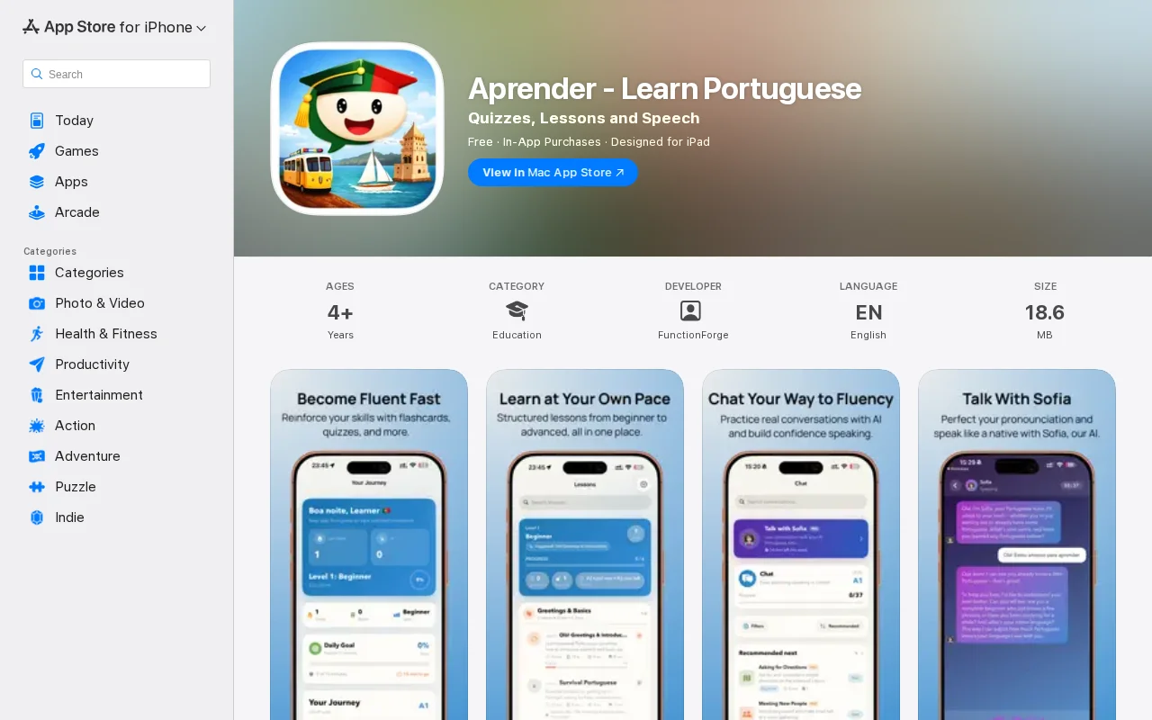 Aprender – A language app built for European Portuguese (not Brazilian)