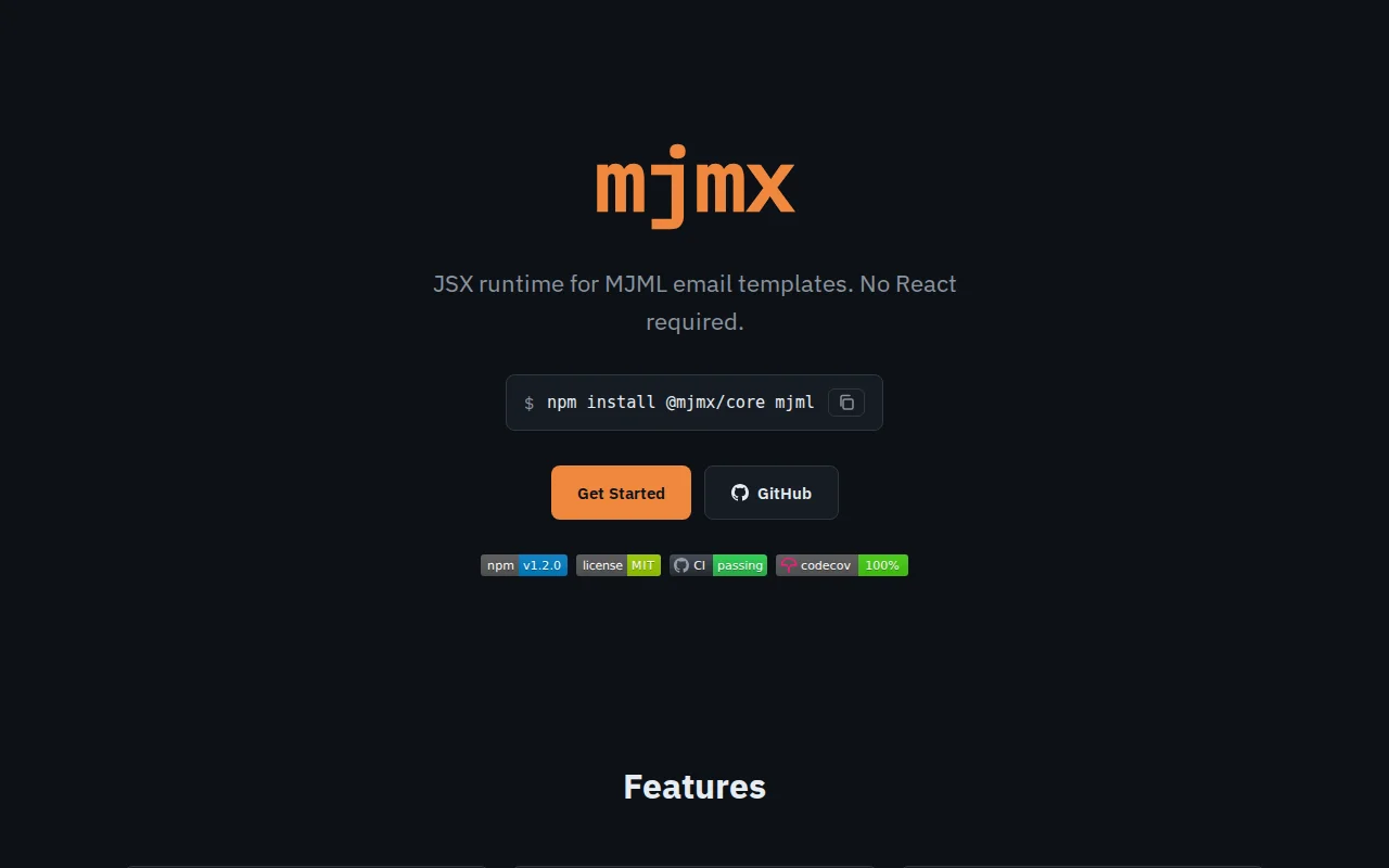 Mjmx – render mjml using JSX