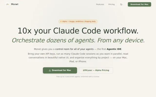 Monet – Claude Code Multisession Management