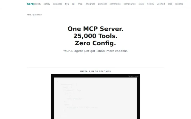 One MCP server that gives your AI agent access to 25,000 tools