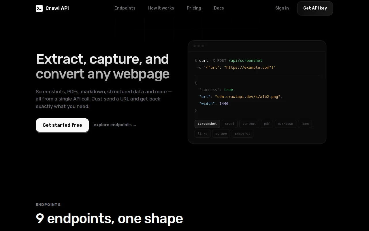 Crawl API