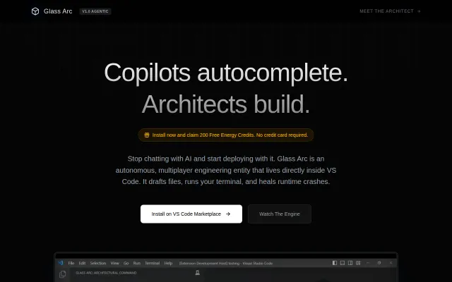 Got tired of AI copilots just autocompleting, and built Glass Arc