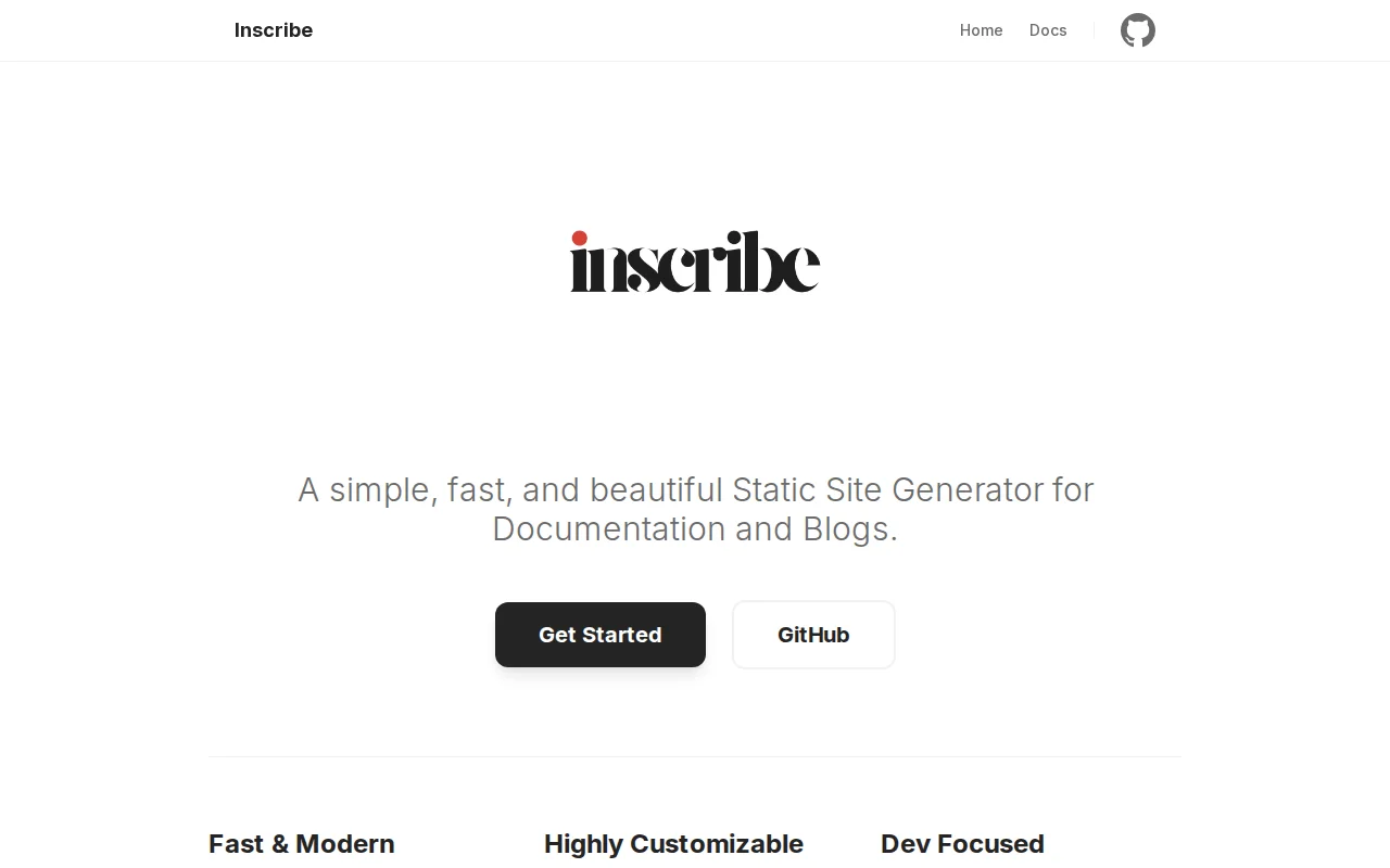 Inscribe – Yet Another Static-Site Generator (SSG)