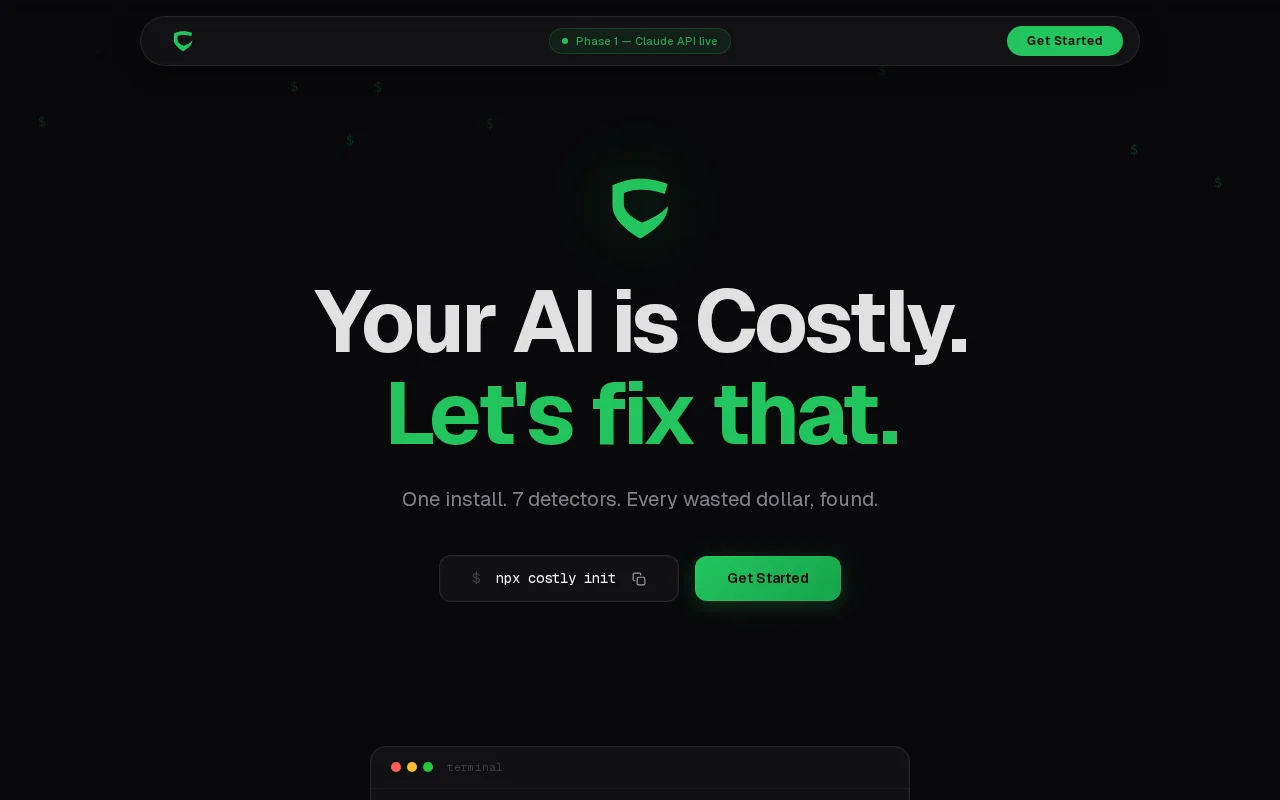 Costly – Open-source SDK that audits your LLM API costs