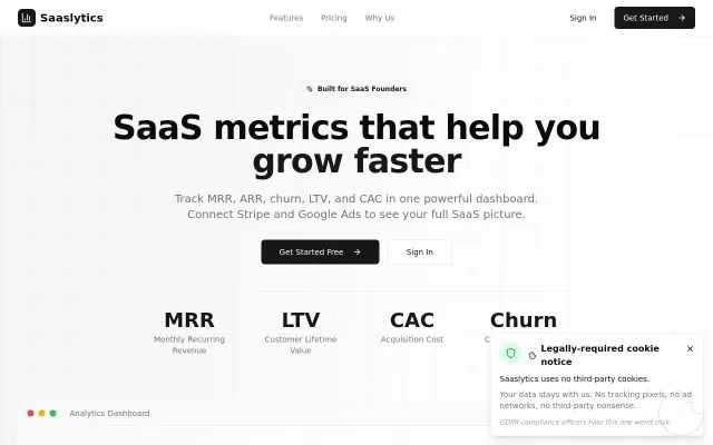 I Build a SaaS Analytics Platform