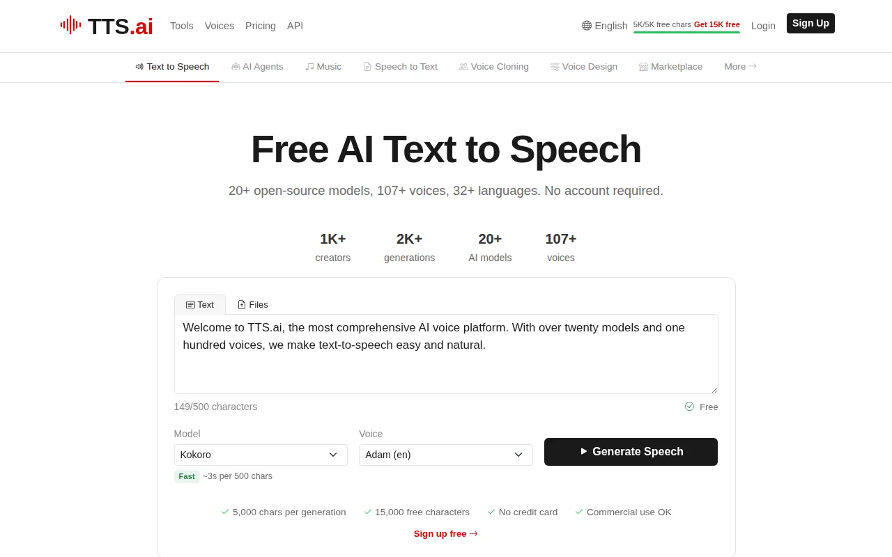 TTS.ai – Text to Speech