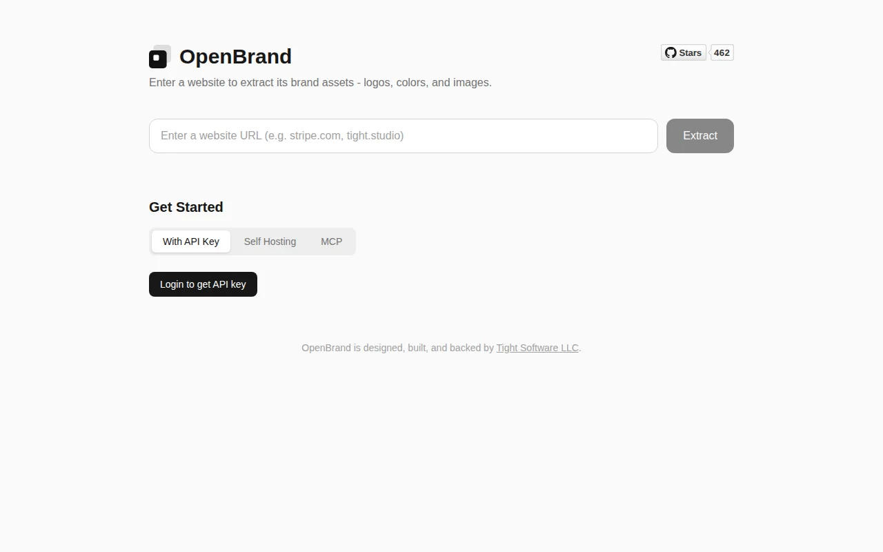 Open-source, extract any brand's logos, colors, and assets from a URL