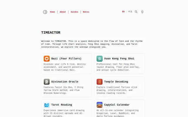 Digitizing ancient I Ching and Feng Shui algorithms into modern webapp