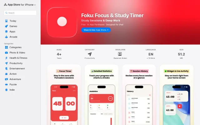 Foku: Focus and Study Timer