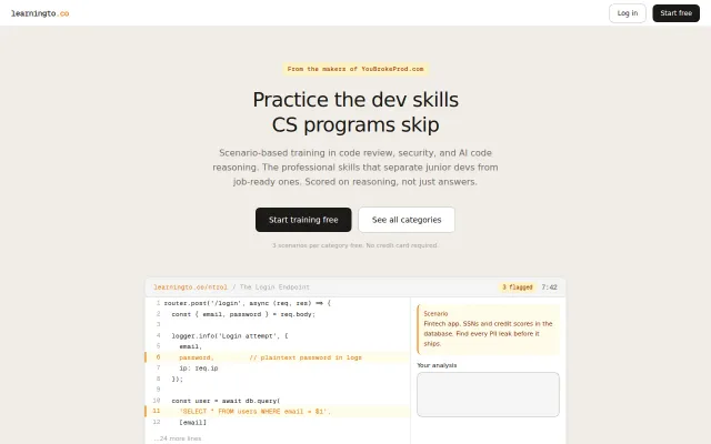 LearningTo - Practice the dev skills CS programs don't teach
