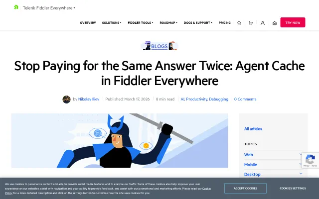 Agent Caching in Fiddler