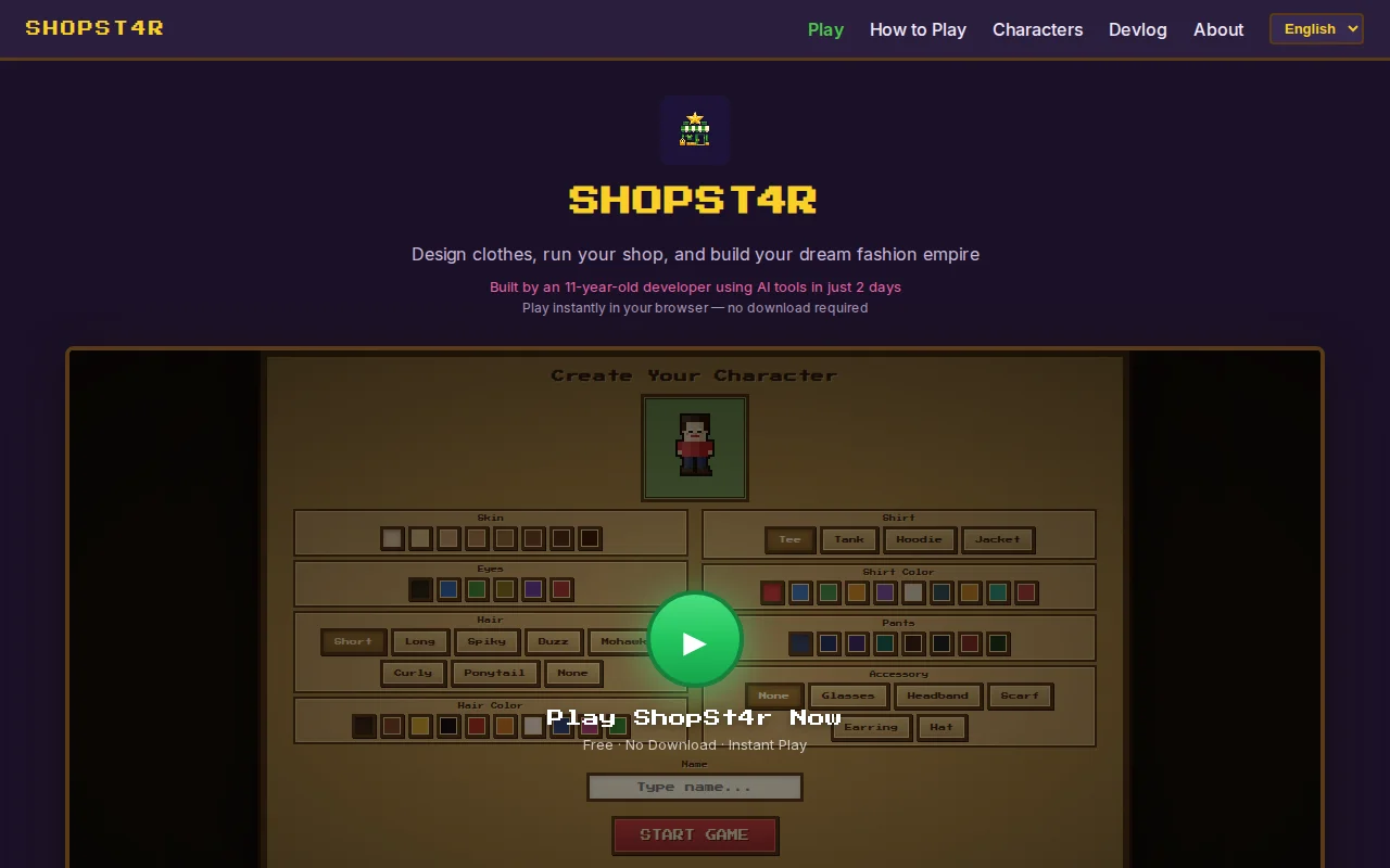 My 11-year-old built a pixel shop game using OpenClaw in 2 days
