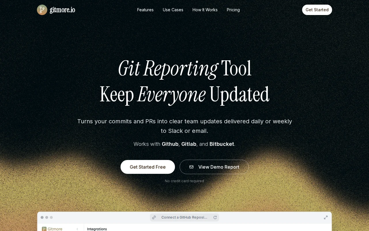 Replace standups with automated Git reports