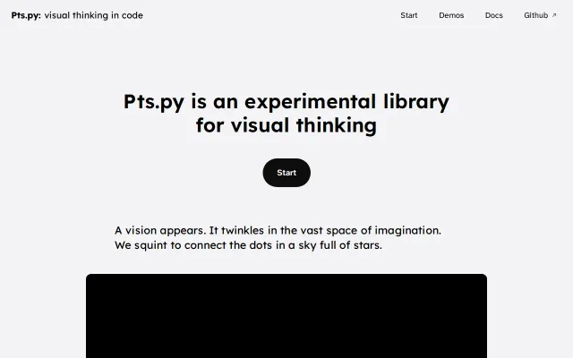 Pts.py – Visual thinking in code