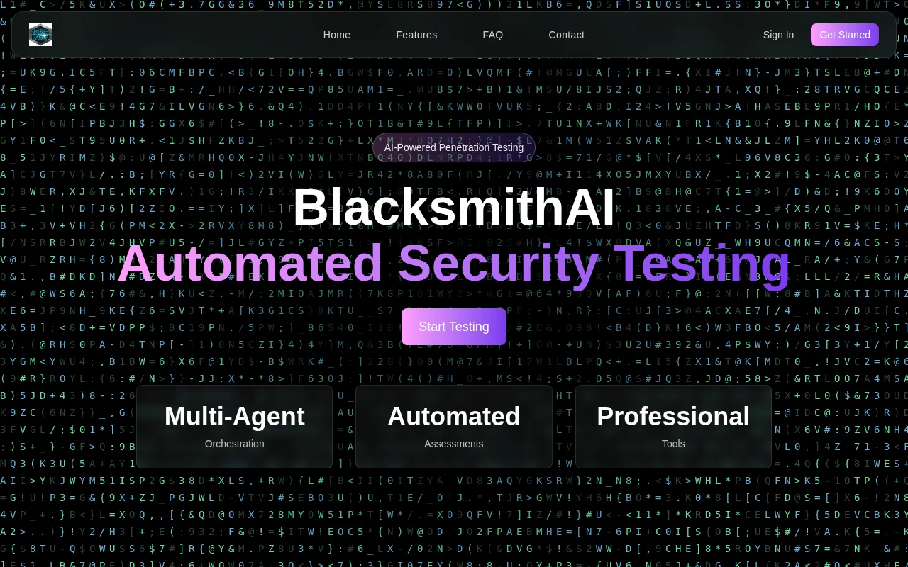 BlacksmithAI – AI‑Assisted Penetration Testing Framework (Beta, Free)
