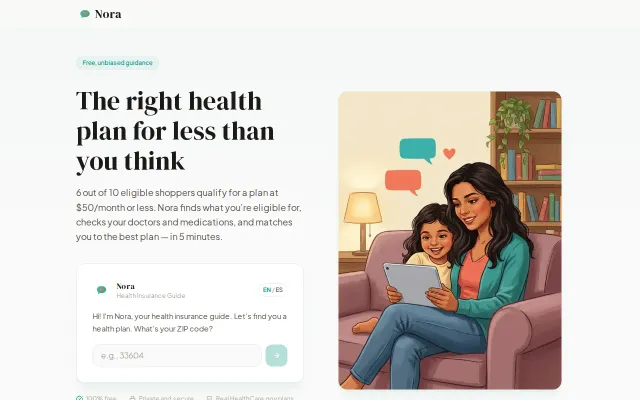 Nora – AI that finds you the right health plan