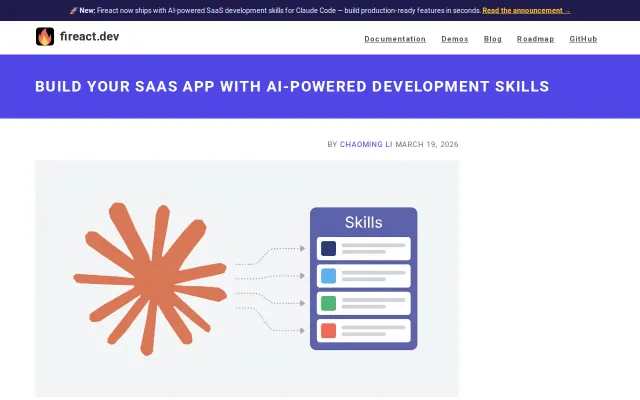 First Claude Code skill for building SaaS apps