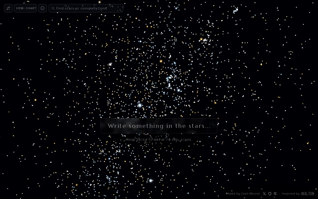 Starspelled – Turn Words into Constellations
