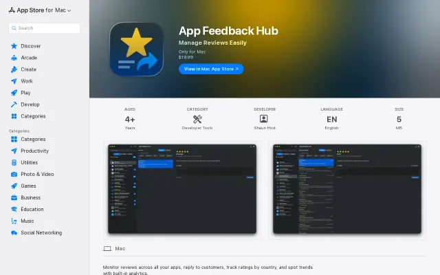 App Feedback Hub – A macOS App for Managing App Store Reviews