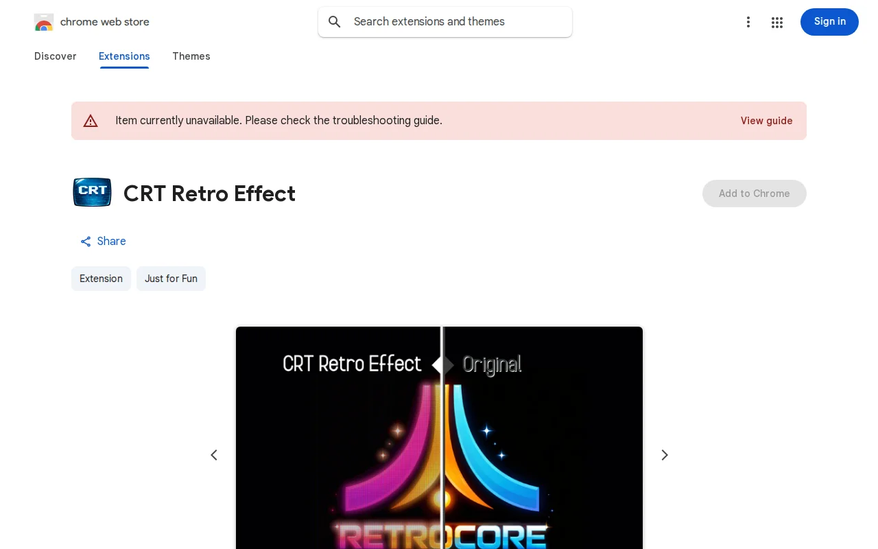 CRT Retro Effect on any website