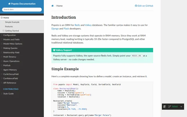 Popoto – A Redis/Valkey ORM with Django-Like Syntax for Python
