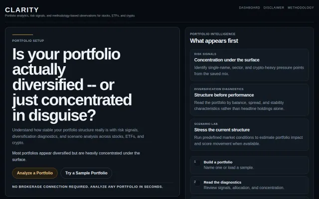 I built a portfolio health analyzer