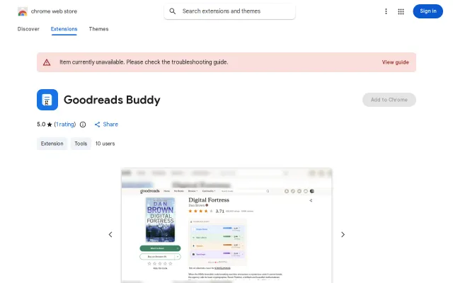 Extension to See Rating from Google Book, Amazon,StoryGraph on Goodread