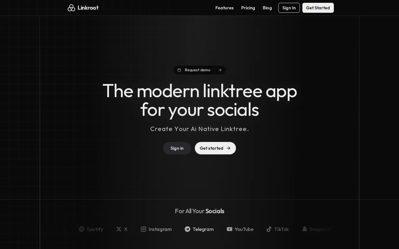 I built AI native linktree app