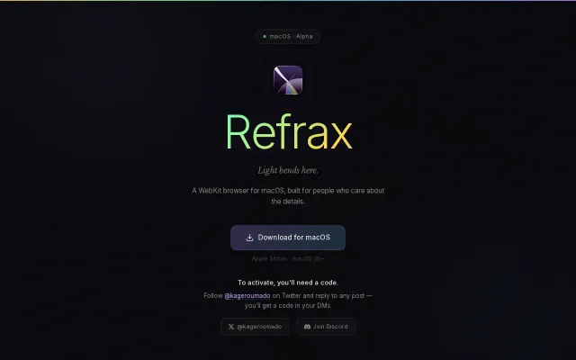 Refrax – my Arc Browser replacement I made from scratch