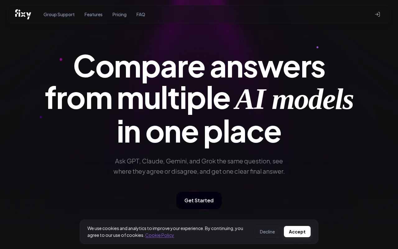 Fixy – Real-time group chat with humans and AI agents (GPT, Claude,..)