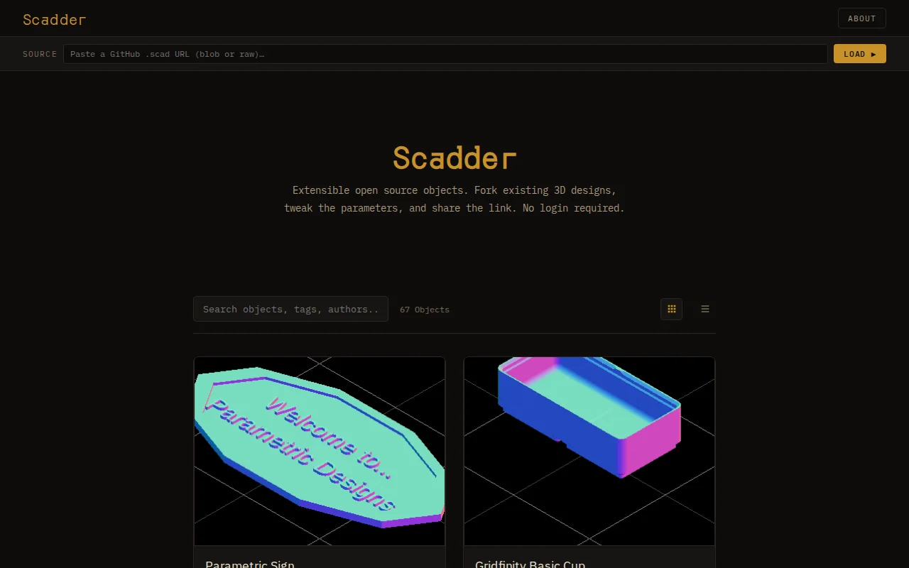 Package manager and web customizer for OpenSCAD