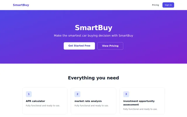 SmartBuy – Make the smartest car buying decision