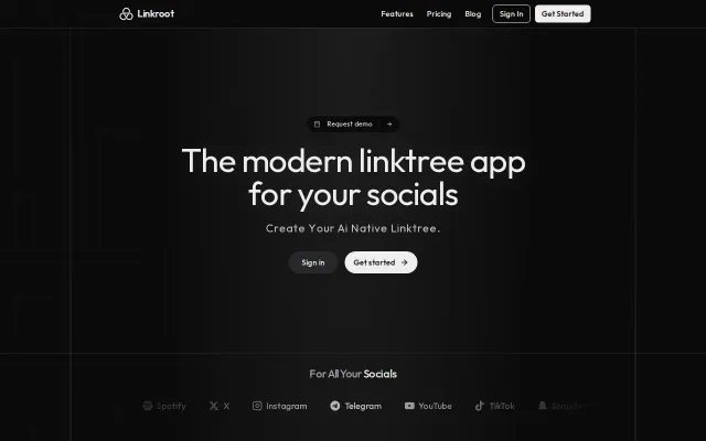 I built the modern, clean and AI native linktree app