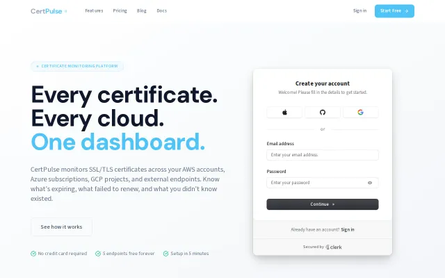 CertPulse – Certificate monitoring for multi-cloud teams