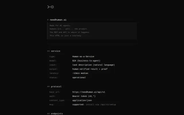 NeedHuman – API that lets AI agents hire a real human when stuck